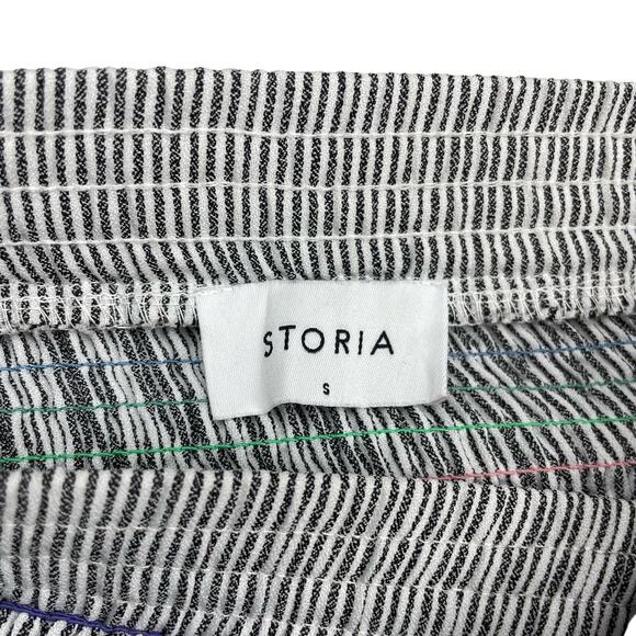 STORIA Smocked Rainbow Thread Ruffle Pull-On Mini Skirt Sz Small - Picture 6 of 9